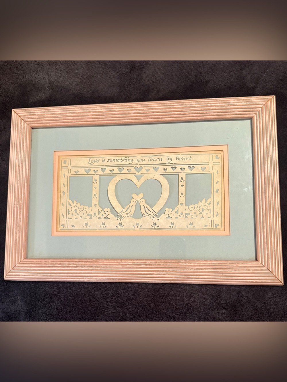 Designs with Scissors SCHERENSCHNITTE
Love is Something you Learn by Heart Vtg